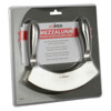 Winco KCC-4 Mezzaluna Knife, 6-9/10"L x 5-4/5", Double Blade, Stainless Steel
