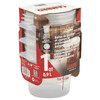 CAMBRO RFS1PPRP3190 Multi-Pack Translucent Container/Lid, 1 QT. Round (3/Pack)