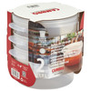 CAMBRO RFS2PPRP3190 Multi-Pack Translucent Container/Lid, 2 QT. Round (3/Pack)