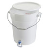 Winco PBDW-22 Beverage Dispenser with Faucet, 6 gallon, White