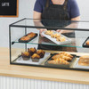 Winco ADCG-3616 Countertop Display Case, 36"x16", 2-tiers, Glass