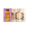 KING ZAK 30021 Clear Juice Bottle w/Black Lid, 12 oz. (7pcs/Pack)