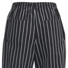 Winco UNF-3CS Universal Chef Pants, Relaxed, Chalk Stripe, Small