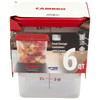 Cambro 6SFSPPRP2190 Multi-Pack Translucent Container/Lid, 6 QT. Square (2/Pack)
