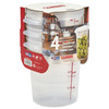 Cambro RFS4PPRP3190 Multi-Pack Translucent Container/Lid, 4 QT. Round (3/Pack)