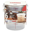 Cambro RFS6PPRP2190 Multi-Pack Translucent Container/Lid, 6 QT. Round (2/Pack)