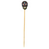 Tablecraft 13144 Decorative Picks, Skull Black, Bamboo, (100pcs/Pack)