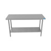 BK VTT-6024 Work Table, 60"W x 24"D, Galvanized Undershelf