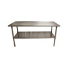 BK VTT-7224 Work Table, 72"W x 24"D, Galvanized Undershelf