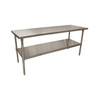 BK VTT-7224 Work Table, 72"W x 24"D, Galvanized Undershelf