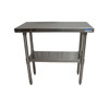 BK VTT-1848 Work Table, 48"W x 18"D, Galvanized Undershelf