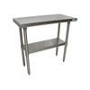 BK VTT-1848 Work Table, 48"W x 18"D, Galvanized Undershelf