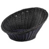 Tablecraft 12129 Handwoven Basket 13-1/2", Round, Black