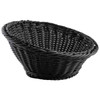 Tablecraft 12251 Angled Basket 10", Round, Polypropylene, Black