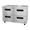 Hoshizaki UR48A-D4 Refrigerator, Two Section Undercounter, Stainless Drawers