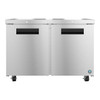 Hoshizaki UF48A-01 Two Section Undercounter Freezer, Stainless Doors with Lock