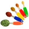 Norpro 3100 Stainless Measuring Spoons, Silicone Handles, Set of 5