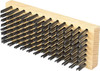 Winco BR-9 Butcher Block Brush with Steel Bristle - 9 1/4" x 3-3/4" x 1"