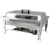 Winco C-1080 Bellaire 8 Quart Full-Size Chafer, Folding Frame, Stainless Steel