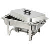 Winco C-3080B Newburg 8 Quart Full-Size Chafer, Stainless Steel