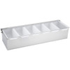 Winco CDP-6 Condiment Holder with Stainless Steel Base - 6 Compartment