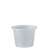 Solo Translucent 1 oz. Plastic Souffle Portion Cup - 2500/Case
