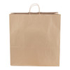 Kraft 18" x 7" x 18.75" Paper Cargo Shopping Bag - 200/Case