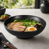 Yanco BP-3009 Black Pearl 48 oz. Round Melamine Noodle Bowl
