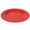 Thunder Group CR005PR 5 1/2" Round Red Wide Rim Melamine Plate