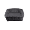 Tablecraft M2493 Black Rectangular Display Basket, 19" x 14" x 4", Polypropylene
