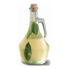 Tablecraft H9222 Green Tinted Glass Bottle with Cork Stopper, 16 oz.