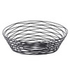 Tablecraft BK17410 Artisan Collection Black Oval Basket, 10" x 7" x 3-1/4"