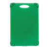 Tablecraft CBG1218AGN Cutting Board, 12 x 18 AntiSlip-grips Hook Hand, Green