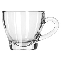 Glass Coffee Mugs, Cappuccino Cups, and Saucers