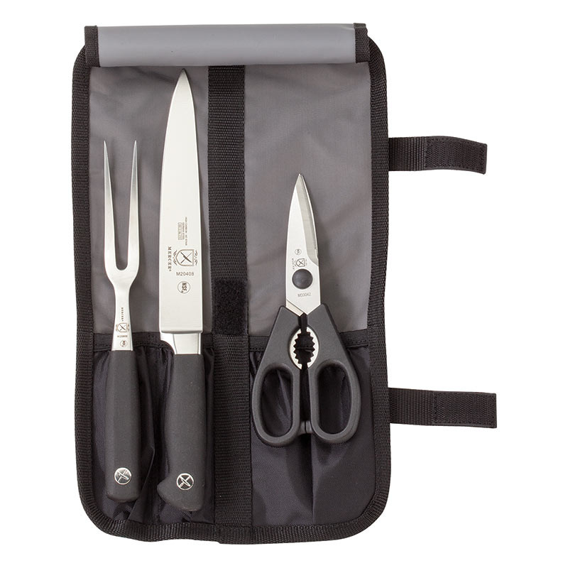 Mercer Culinary M21900 Genesis Forged Carving Set, pc, Black, w
