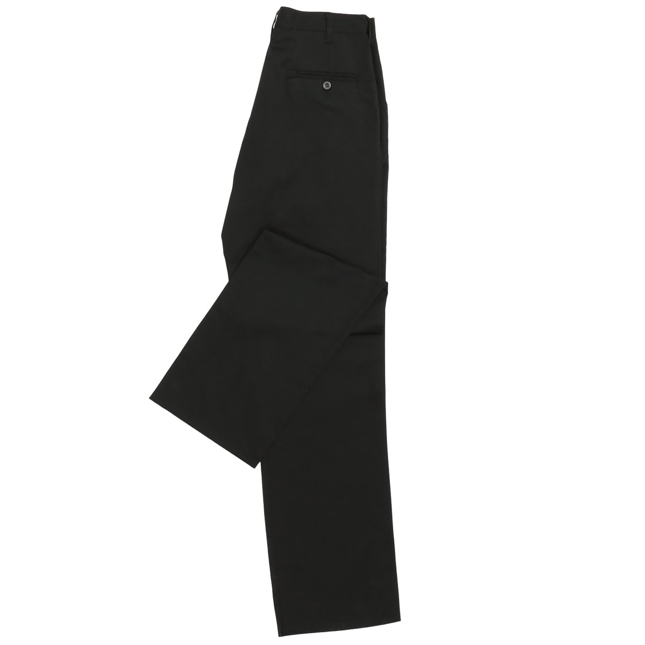 Chef Works CEBP-000-42 Basic Chef Pants, Black, Pleated Front, 42