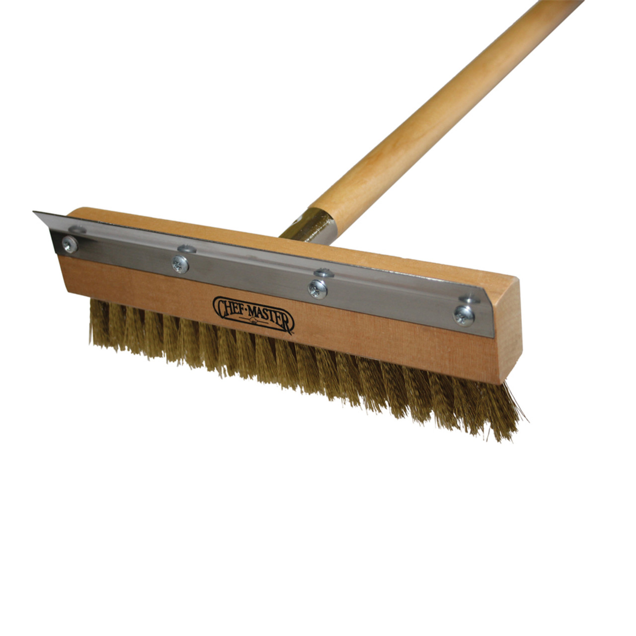 Chefmaster Pizza Oven Brush 42 Handle Brass Bristle W Scraper Win Depot Chefmaster Pizza Oven Brush 42 Handle Brass Bristle W Scraper Win Depot