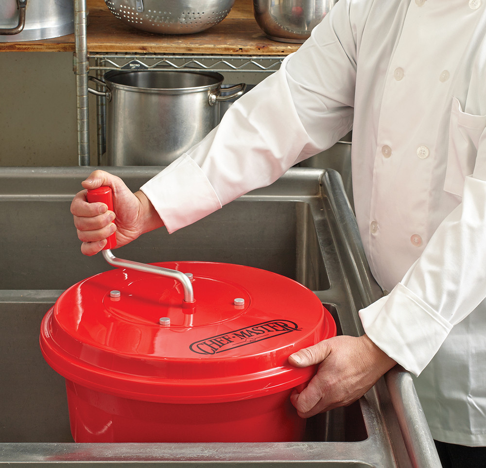 CHEFMASTER 90008 Manual Salad Spinner, 5 Gallon - Win Depot