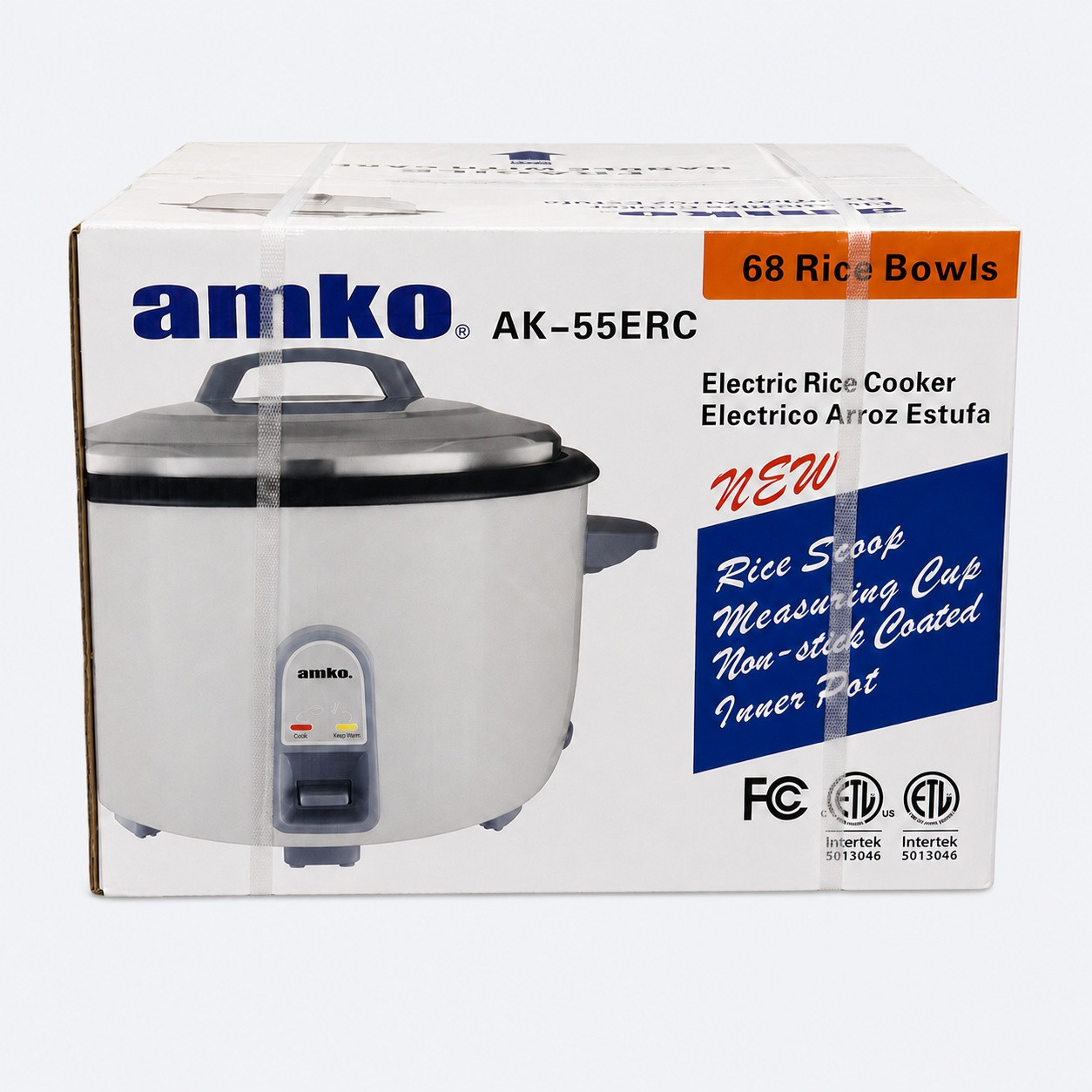 AMKO AK-55ERC Electric Rice Cooker, 68 Bowls - Win Depot