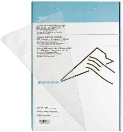 ATECO 461 Disposable Decorating Bag, Clear, 12