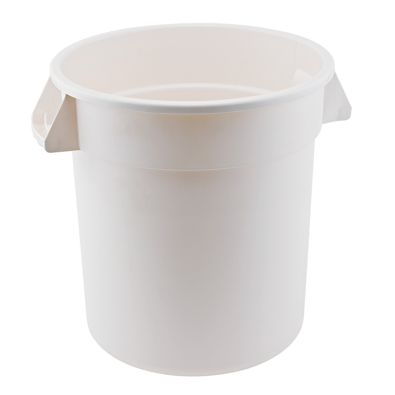 Winco FCW-20 Round Polyethylene White Container - 20 Gallon - Win