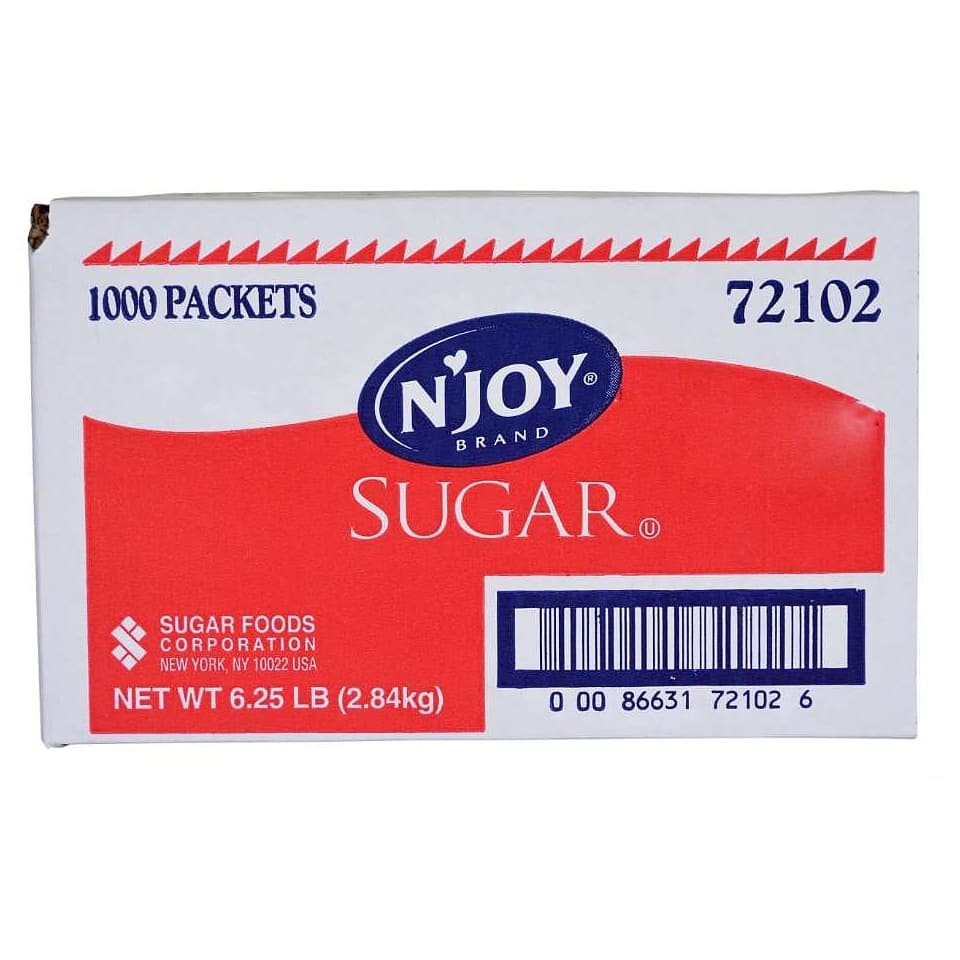 N'Joy Sugar Packet, 0.1 Ounce (1000/Case) - Win Depot