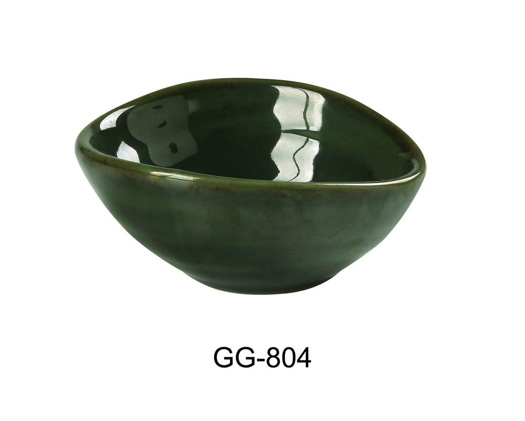 Yanco GG-804 Green Gem Sauce Dish, 2 Oz., 4