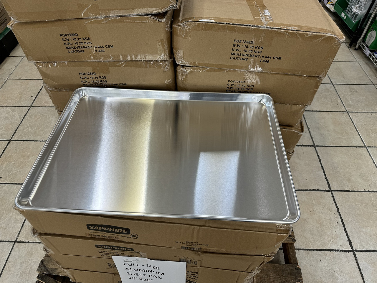 Sapphire Full-size Aluminum Sheet Pan, 18