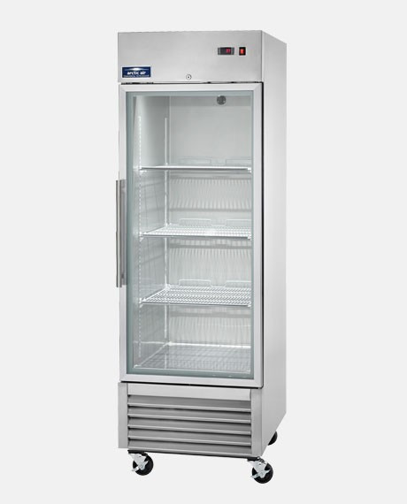 single door reach in refrigerator