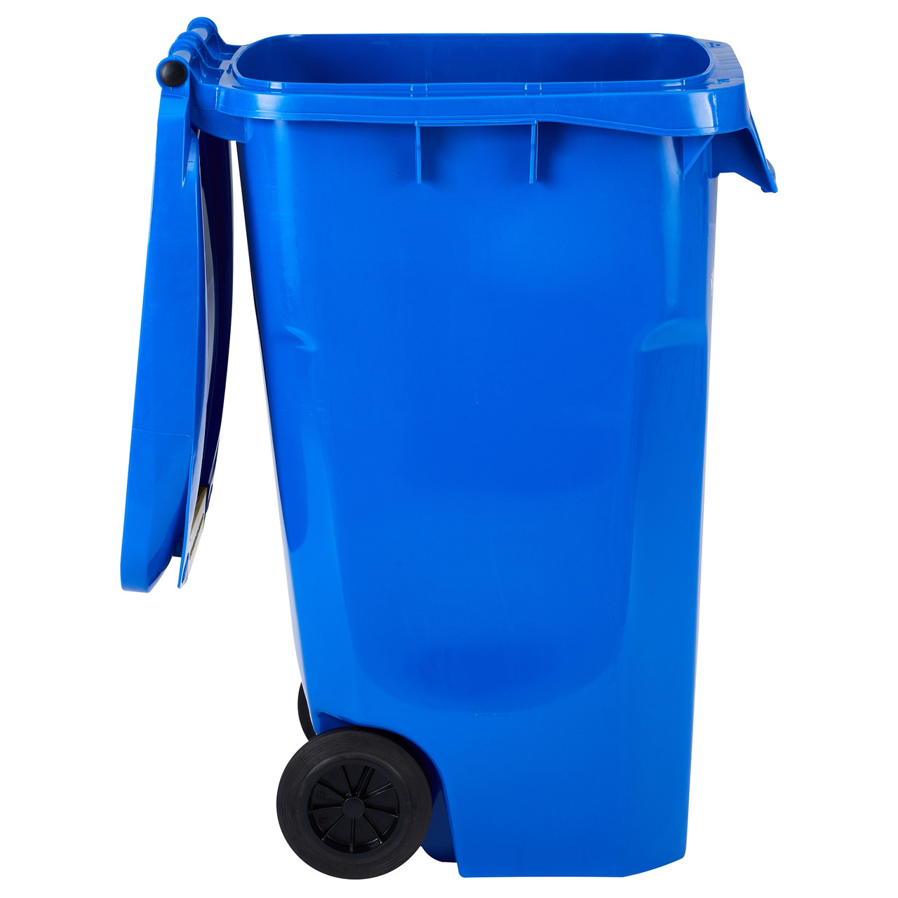 Alpine Industries ALP500-64-BLU Square Waste Container w/ Wheels