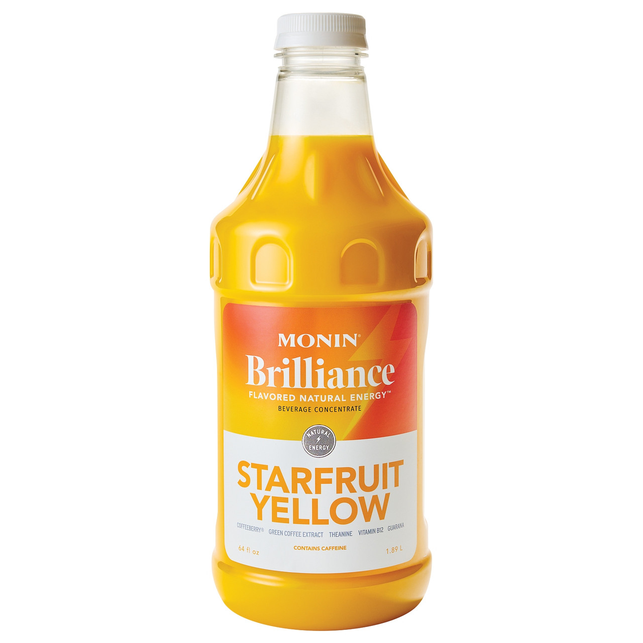 Monin Yellow Starfruit Energy Concentrate, 64 Ounce - Win Depot