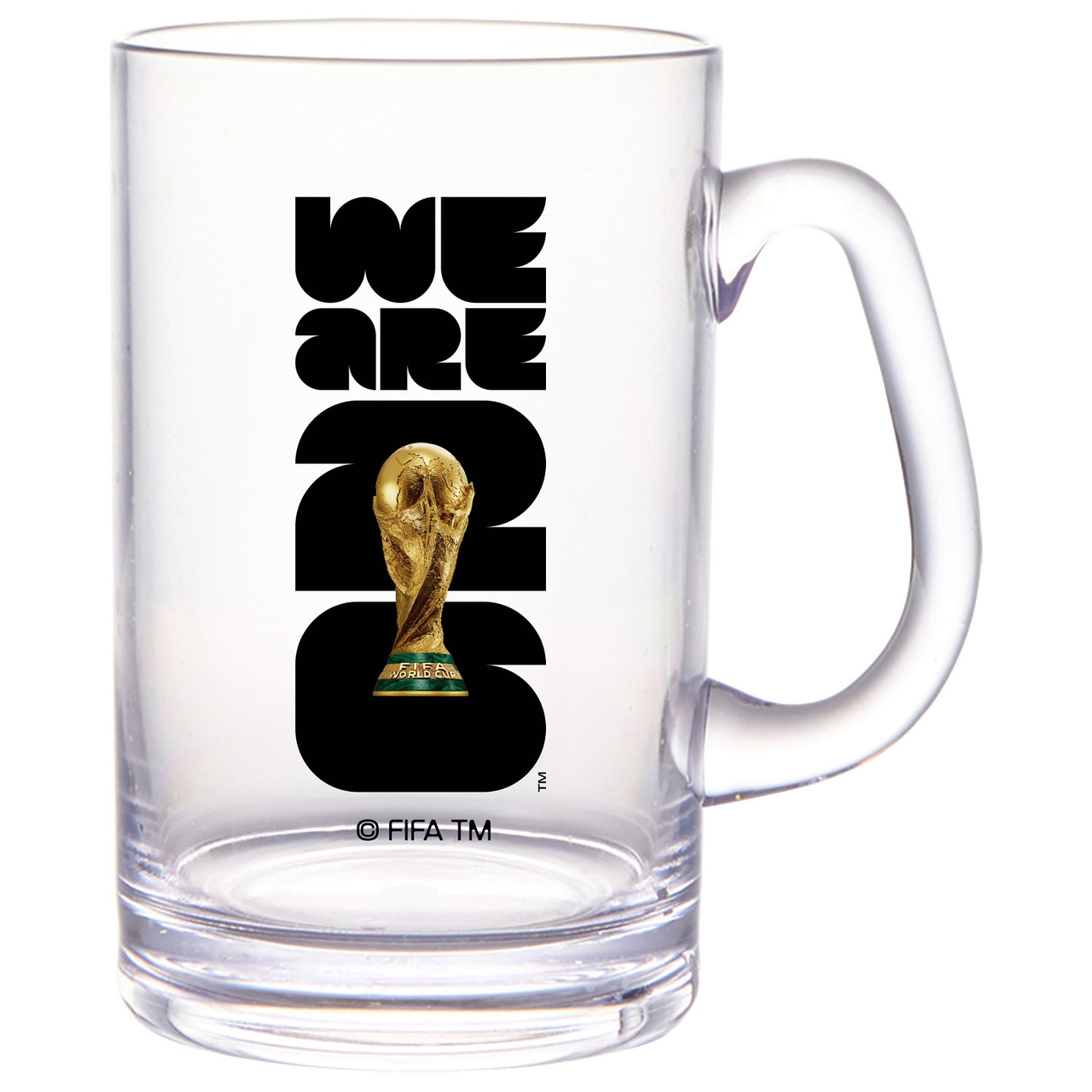 GET SW-1464-FIFA26-LOGOCOLOR FIFA Beer Mug, 20oz, World Cup Trophy