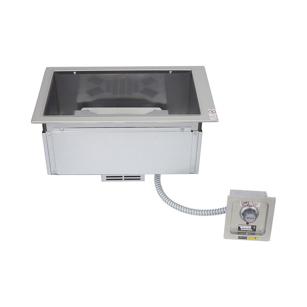 Mod100td Wells MOD100TD Single Pan Drop-in Hot Food Well with Drain Manifold ...
