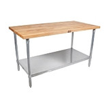 Wood Top Work Tables